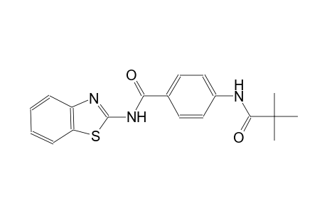 N-(1,3-benzothiazol-2-yl)-4-[(2,2-dimethylpropanoyl)amino]benzamide