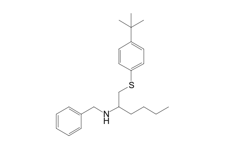 1-(4-tert-butylphenyl)sulfanyl-N-(phenylmethyl)hexan-2-amine