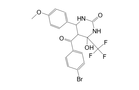 2(1H)-pyrimidinone, 5-(4-bromobenzoyl)tetrahydro-4-hydroxy-6-(4-methoxyphenyl)-4-(trifluoromethyl)-