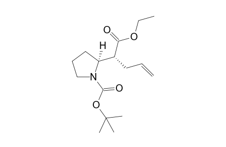 (2S)-2-[(1R)-1-carbethoxybut-3-enyl]pyrrolidine-1-carboxylic acid tert-butyl ester