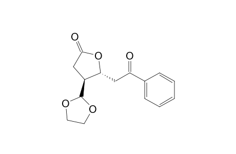 (2S*/R*,3R*)-3-(1,3-dioxolan-2-yl)-5-oxo-2-(2-oxo-2-phenylethyl)tetrahydrofuran