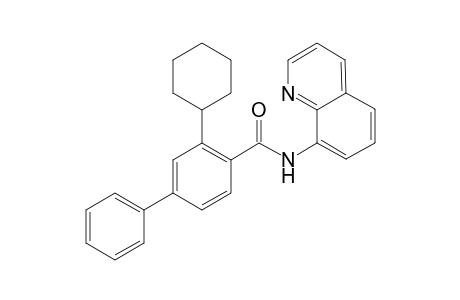 3-Cyclohexyl-N-(quinolin-8-yl)-[1,1'-biphenyl]-4-carboxamide