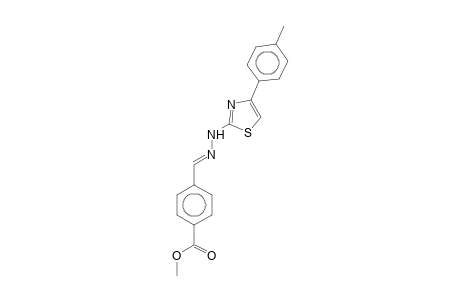 4-[(E)-[[4-(4-methylphenyl)-2-thiazolyl]hydrazinylidene]methyl]benzoic acid methyl ester