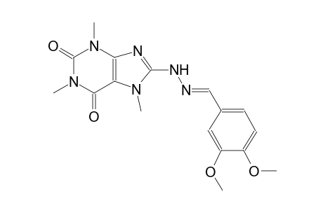 3,4-dimethoxybenzaldehyde (1,3,7-trimethyl-2,6-dioxo-2,3,6,7-tetrahydro-1H-purin-8-yl)hydrazone