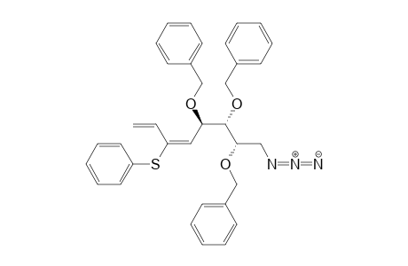 D-xylo-Octa-5,7-dienitol, 1-azido-1,5,7,8-tetradeoxy-6-S-phenyl-2,3,4-tris-O-(phenylmethyl)-6-thio-, (5E)-