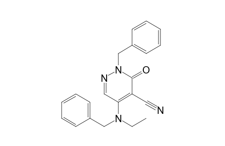 2-Benzyl-5-[benzyl(ethyl)amino]-3-oxo-2,3-dihydropyridazine-4-carbonitril