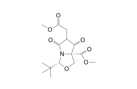 (3R,7aR)-3-tert-butyl-5,7-diketo-6-(2-keto-2-methoxy-ethyl)-1,3-dihydropyrrolo[1,2-c]oxazole-7a-carboxylic acid methyl ester