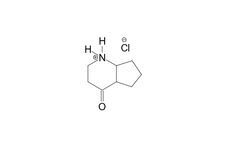 1H-cyclopenta[b]pyridinium, octahydro-4-oxo-, chloride
