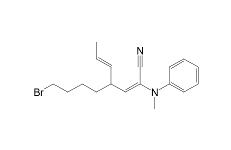 (2E,5E)-4-(4-bromobutyl)-2-(N-methylanilino)hepta-2,5-dienenitrile
