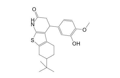 benzo[4,5]thieno[2,3-b]pyridin-2(1H)-one, 7-(1,1-dimethylethyl)-3,4,5,6,7,8-hexahydro-4-(3-hydroxy-4-methoxyphenyl)-