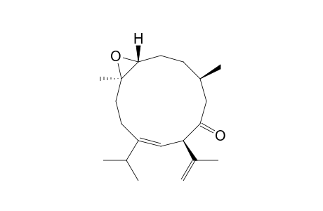 13-Oxabicyclo[10.1.0]tridec-8-en-6-one, 4,12-dimethyl-7-(1-methylethenyl)-9-(1-methylethyl)-, (1R*,4R*,7R*,8Z,12R*)-(+)-