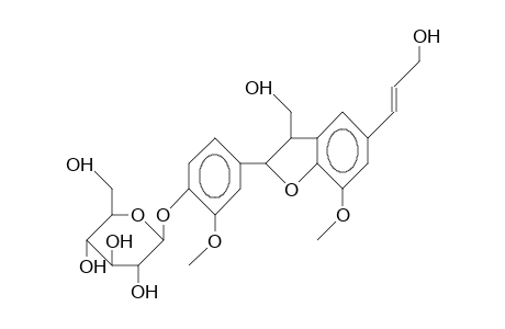 Dehydrodiconiferyl alcohol 4b-D-glucoside