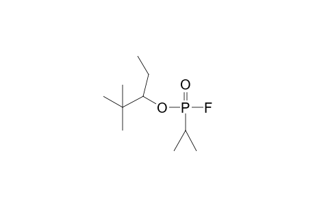 1-Ethyl-2,2-dimethylpropyl isopropylphosphonofluoridoate