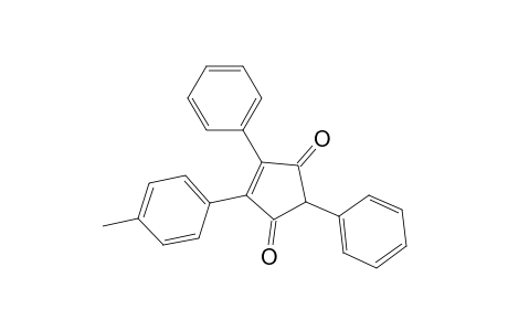 4-Cyclopentene-1,3-dione, 4-(4-methylphenyl)-2,5-diphenyl-