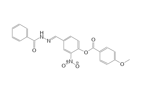 benzoic acid, 4-methoxy-, 4-[(E)-(2-benzoylhydrazono)methyl]-2-nitrophenyl ester