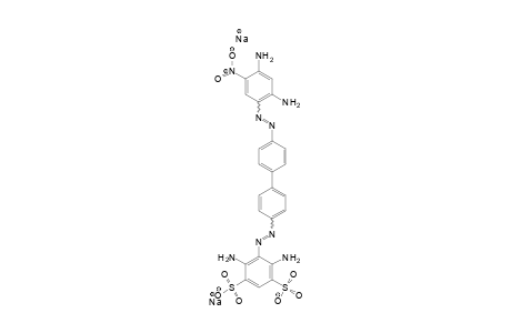 1,3-Benzenedisulfonic acid, 4,6-diamino-5-[[4'-[(2,4-diamino-5-nitrophenyl)azo][1,1'-biphenyl]-4-yl]azo]-, disodium salt