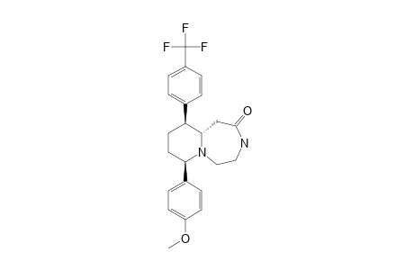 (1SR,7RS,10SR)-7-(4-METHOXYPHENYL)-10-(4-TRIFLUOROMETHYLPHENYL)-OCTAHYDROPYRIDO-[1,2-D]-[1,4]-DIAZEPIN-2-ONE