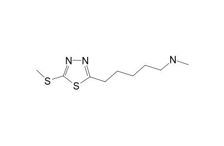 2-(5-Methylaminopentyl)-5-methylthio-1,3,4-thiadiazole