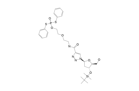#18A;N-[2-[2-O-BIS-(PHENYLTHIO)-PHOSPHORYLETHOXY]-ETHYL]-1H-1,2,3-TRIAZOLE-4-CARBOXAMID-1-YL-2'-DEOXY-3'-TERT.BUTYLDIMETHYL-SILYL-1'-BETA-D-RIBOFURANOSIDE