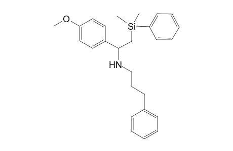 N-(2-(dimethyl(phenyl)silyl)-1-(4-methoxyphenyl)ethyl)-3-phenylpropan-1-amine