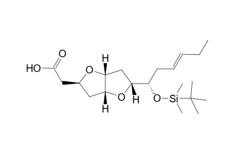 (3aR*,8aR*)-2(R*)-[1(S*)-[[Dimethyl(1,1-dimetrhylethyl)silyl]oxy]-3(E)-hexenyl]-5(S*)-(carbomethoxymethyl)tetrahydrofuro[3,2-b]tetrahydrofuran-5(S*)-acetic Acid