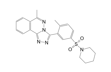6-methyl-3-[2-methyl-5-(1-piperidinylsulfonyl)phenyl][1,2,4]triazolo[3,4-a]phthalazine