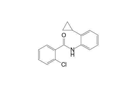 2-Chloranyl-N-(2-cyclopropylphenyl)benzamide
