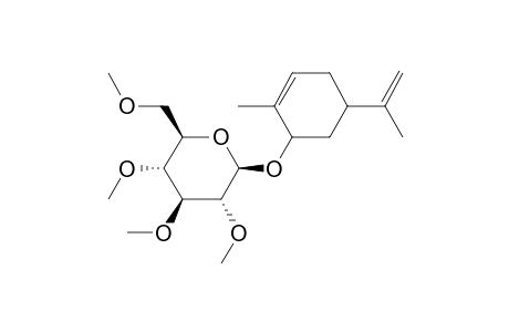 (2R,3S,4S,5R,6R)-2-(Hydroxymethyl)-6-(2-methyl-5-prop-1-en-2-ylcyclohex-2-en-1-yl)oxyoxane-3,4,5-triol, 4me derivative