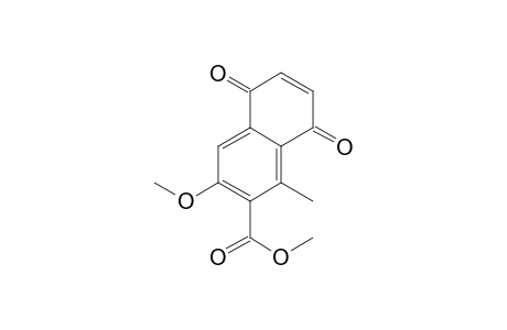 2-Naphthalenecarboxylic acid, 5,8-dihydro-3-methoxy-1-methyl-5,8-dioxo-, methyl ester