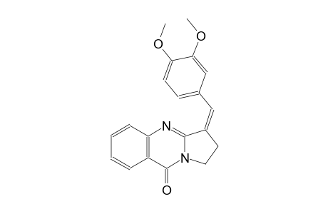 (3Z)-3-(3,4-dimethoxybenzylidene)-2,3-dihydropyrrolo[2,1-b]quinazolin-9(1H)-one