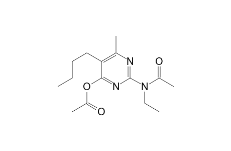 4-Acetoxy-5-butyl-2-(N-ethylacetamido)-6-methyl-pyrimidine
