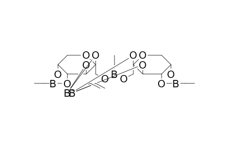 .beta.-D-Fructopyranose, 1,1'-(ethylboronate) cyclic 2,3:2',3':4,5:4',5'-tetrakis(ethylboronate)