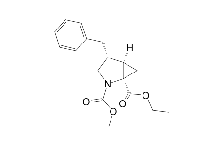 Ethyl (2R,3R,4R)-N-(methoxycarbonyl)-4-benzyl-2,3-methanoprolinate