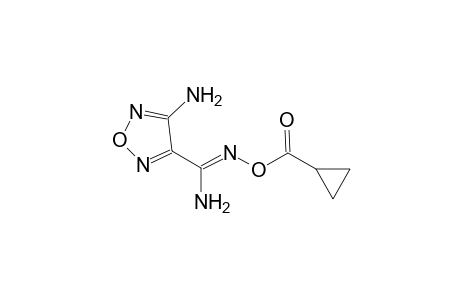 1,2,5-oxadiazole-3-carboximidamide, 4-amino-N'-[(cyclopropylcarbonyl)oxy]-