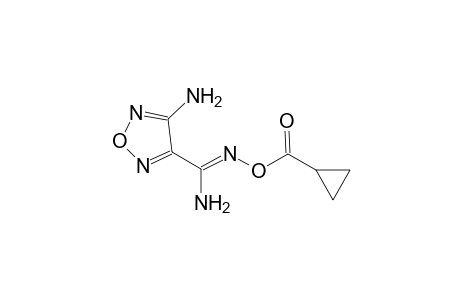 1,2,5-oxadiazole-3-carboximidamide, 4-amino-N'-[(cyclopropylcarbonyl)oxy]-