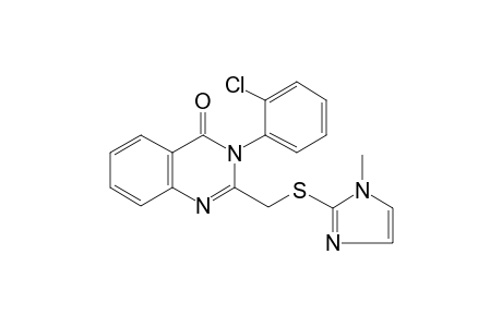 3-(2-Chloro-phenyl)-2-(1-methyl-1H-imidazol-2-ylsulfanylmethyl)-3H-quinazolin-4-one