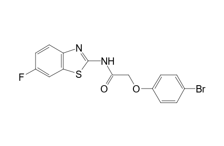 2-(4-Bromophenoxy)-N-(6-fluoro-1,3-benzothiazol-2-yl)acetamide
