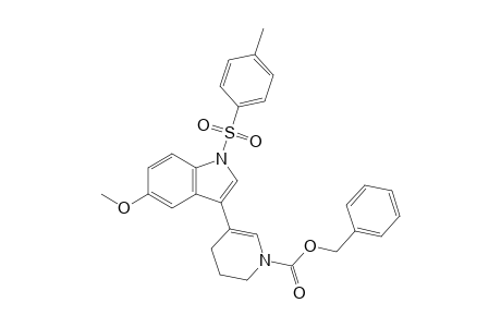 5-Methoxy-1-tosyl-3-(1'-benzyloxycarbonyl-1',4',5',6'-tetrahydropyridin-3'-yl)indole