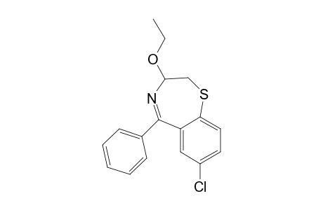 7-Chloro-2,3-dihydro-3-ethoxy-5-phenyl-1,4-benzothiazepine