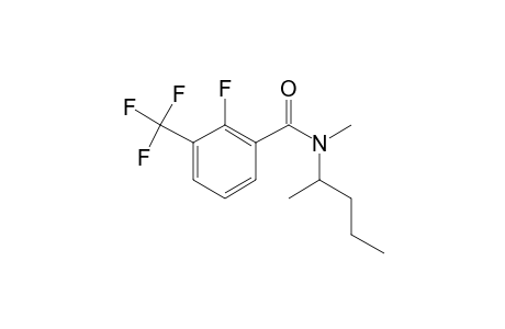 Benzamide, 2-fluoro-3-trifluoromethyl-N-(2-pentyl)-N-methyl-