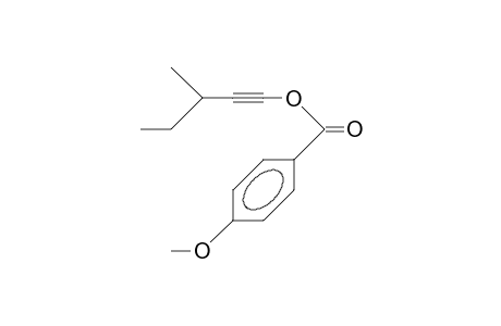 Benzoic acid, 4-methoxy-, 3-methyl-1-pentynyl ester