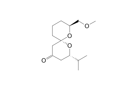 (2S,6R,8S)-8-((Methoxy)methyl)-2-(1-(methyl)ethyl)-1,7-dioxaspiro[5.5]undecan-4-one