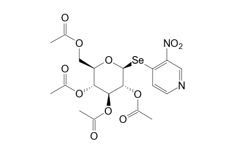 4-(beta-D-glucopyranosylselenyl)-3-nitropyridine, tetraacetate