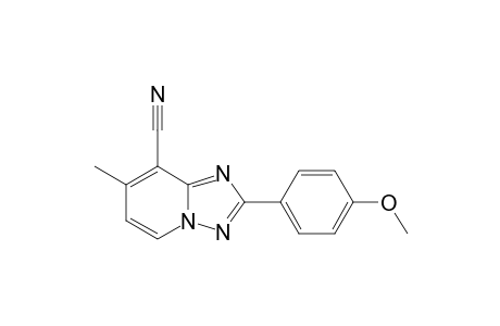 8-Cyano-2-(4-methoxy-phenyl)-7-methyl-1,2,4-triazolo(1,5-a)-pyridine