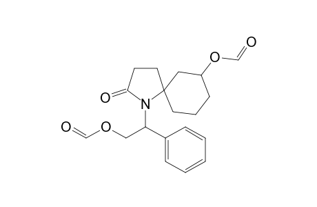 3-Formyloxy-1'-(1-phenyl-2-formyloxyethyl)spiro[cyclohexane-1,2'-pyrrolidin]-5'-one