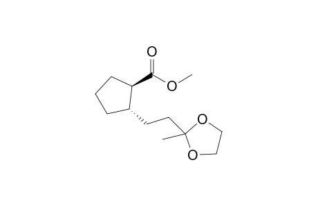 (1R, 2S)-1-[3',3'-(Ethylenedioxy)butyl]-2-(methoxycarbonyl)cyclopentane