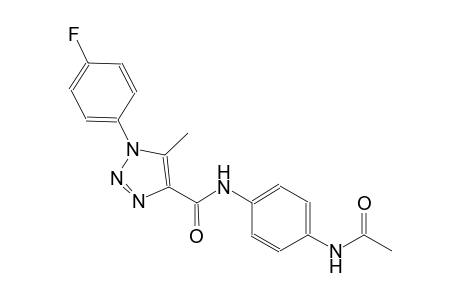 1H-1,2,3-triazole-4-carboxamide, N-[4-(acetylamino)phenyl]-1-(4-fluorophenyl)-5-methyl-