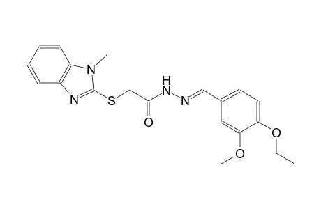 acetic acid, [(1-methyl-1H-benzimidazol-2-yl)thio]-, 2-[(E)-(4-ethoxy-3-methoxyphenyl)methylidene]hydrazide