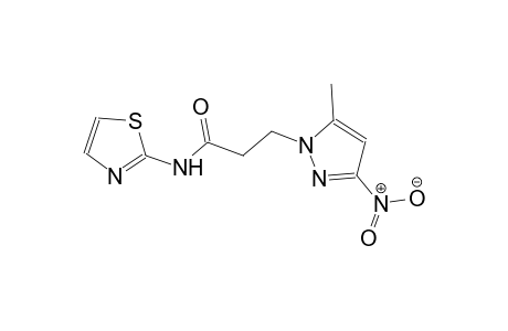3-(5-methyl-3-nitro-1H-pyrazol-1-yl)-N-(1,3-thiazol-2-yl)propanamide