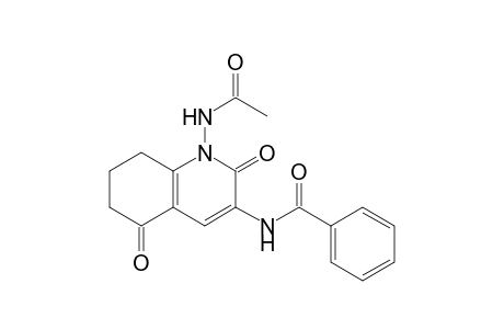 N-(1-acetamido-2,5-diketo-7,8-dihydro-6H-quinolin-3-yl)benzamide